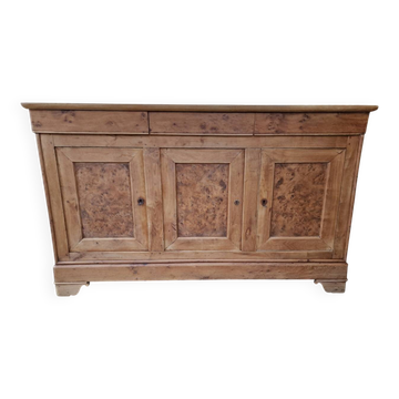 Louis Philippe enfilade in burl cherry wood.