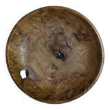 Coupe en bois d'olivier plat ancien artisanal slow décoration campagne