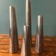 Set of 4 vintage aluminum candle holders from Ikea 1990