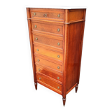 Louis XVI marble top chest of drawers