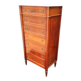 Semainier Louis XVI avec plateau marbre