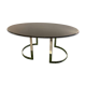 Marble and chromed metal table attributed to Vittorio Introini
