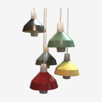 Suspension 5 luminaires 1950