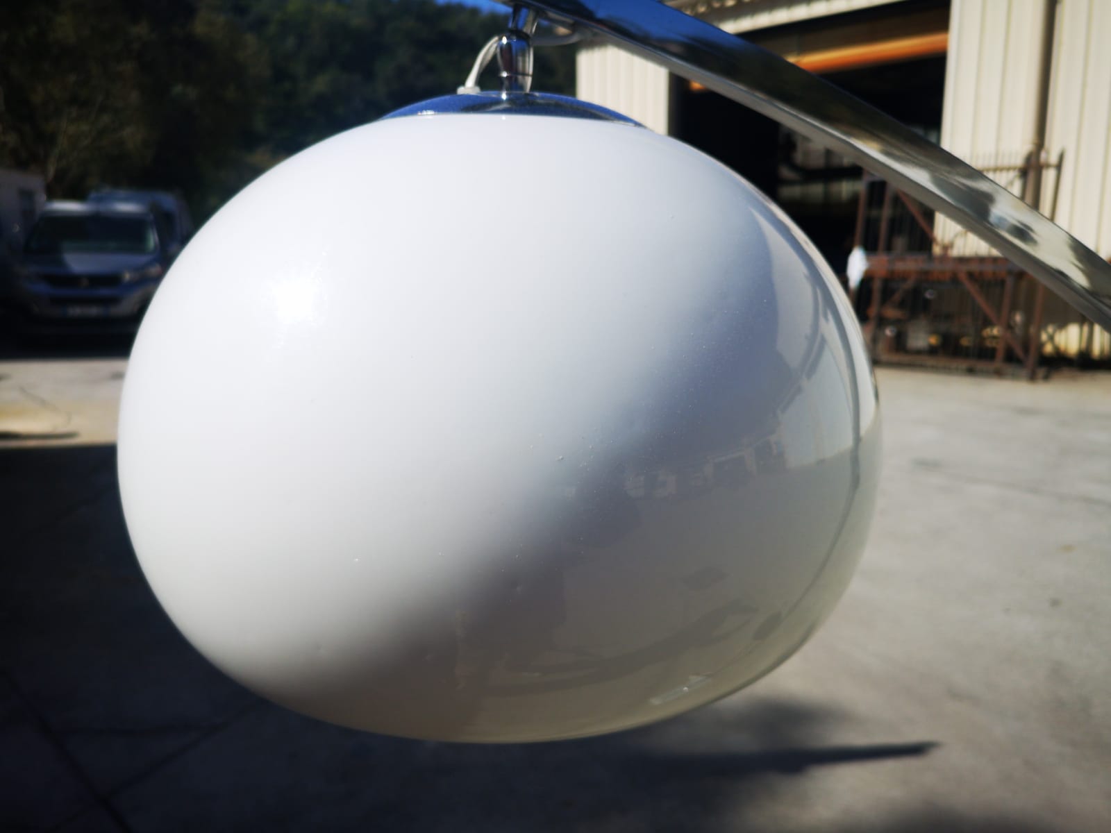 Seventies arc lamppost