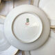 8 porcelain plates limoges w. guerin & cie blanche dorée