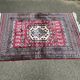 Hand-knotted Persian rug in burgundy grey 120x180.