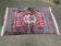 Hand-knotted Persian rug in burgundy grey 120x180.