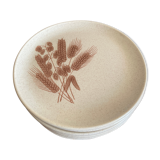 9 dessert plates decorated with Sarreguemine wheat