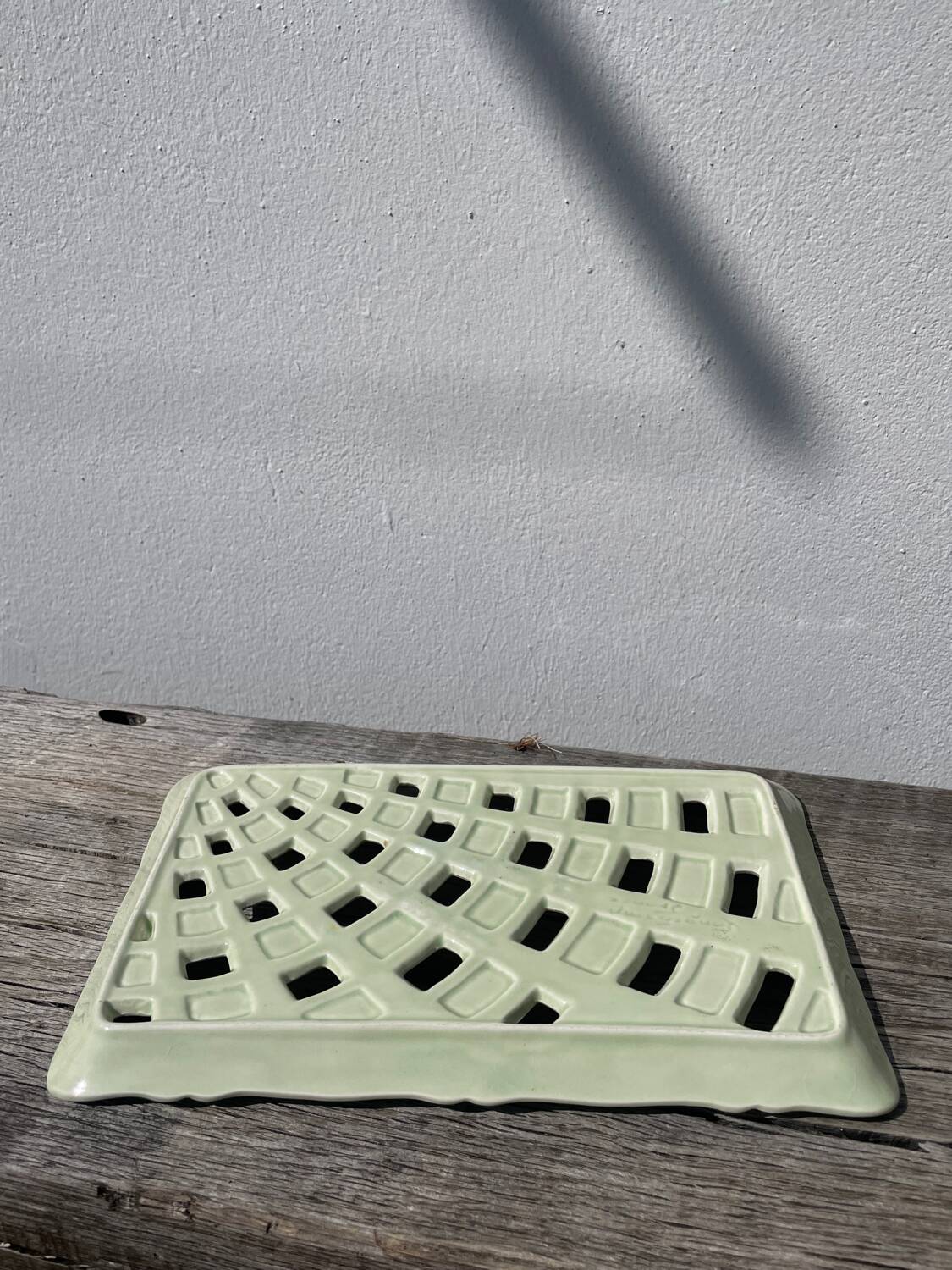 Sarreguemines ceramic braided dish