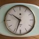 Horloge faïence vert mint vintage