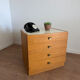 Caisson de bureau vintage à roulettes – 4 tiroirs