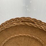 Wicker mirror