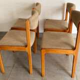 Set of 4 vintage baumann chairs from the 50s