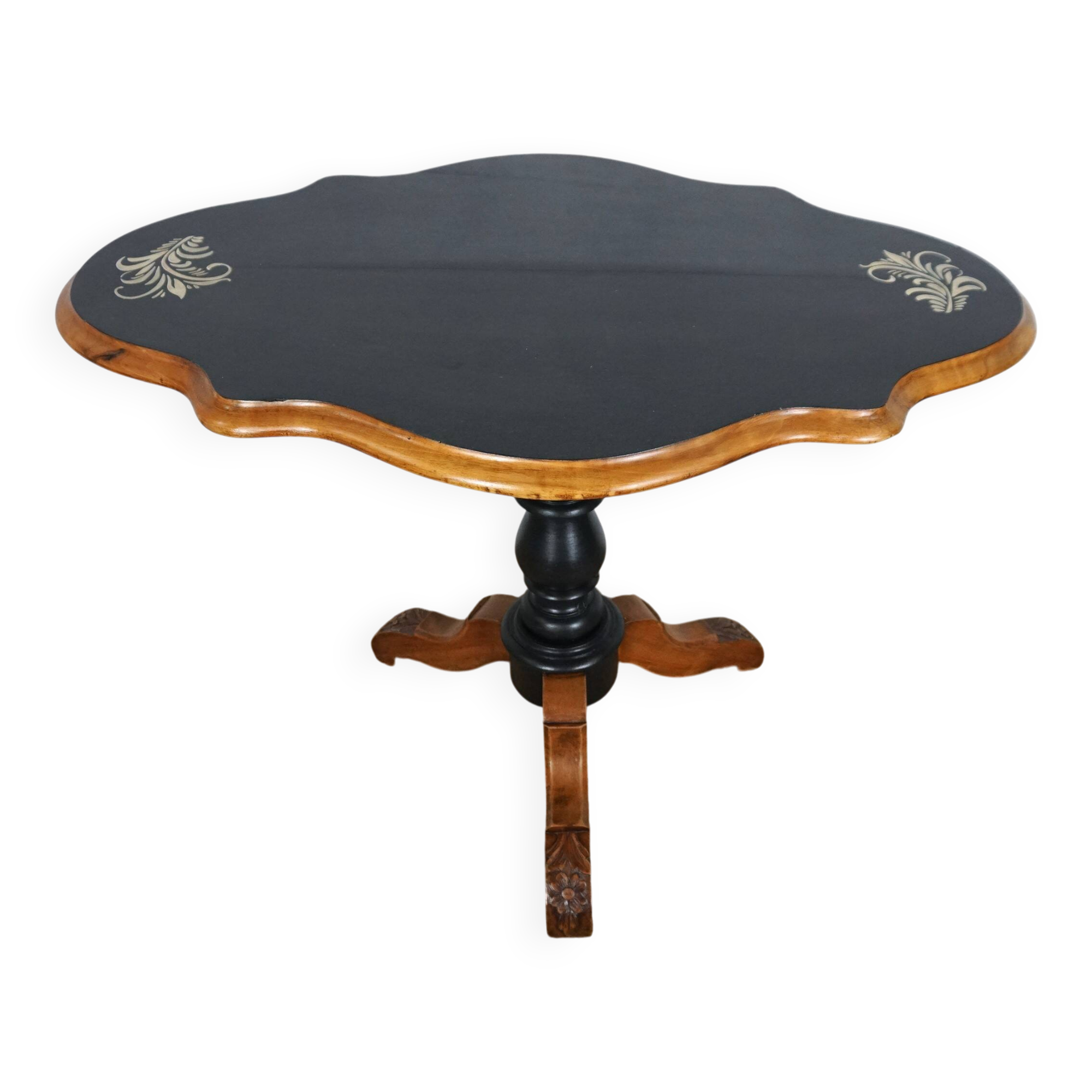 19th century violin table in walnut