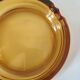 Amber glass ashtray