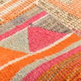 3x11 Tile Red Turkish Runner, Handmade Wool Runner Rug, 96x337Cm