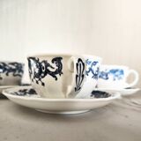 4 Villeroy and Boch cups and saucers
