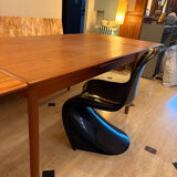 Table extensible vintage, deux rallonges