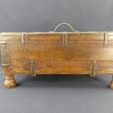 Old wedding chest in carved wood Nepal or India