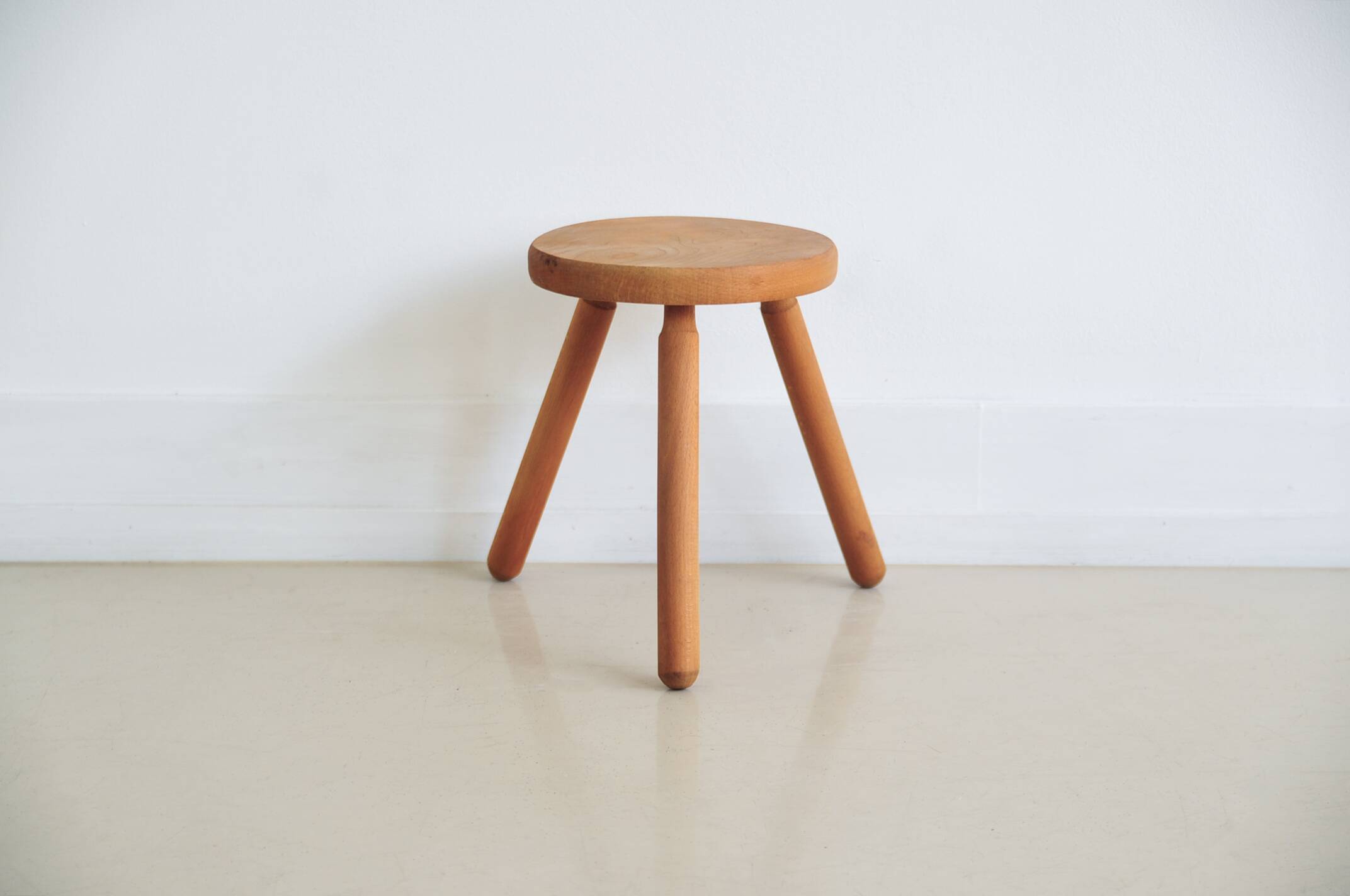 Wooden milking stool