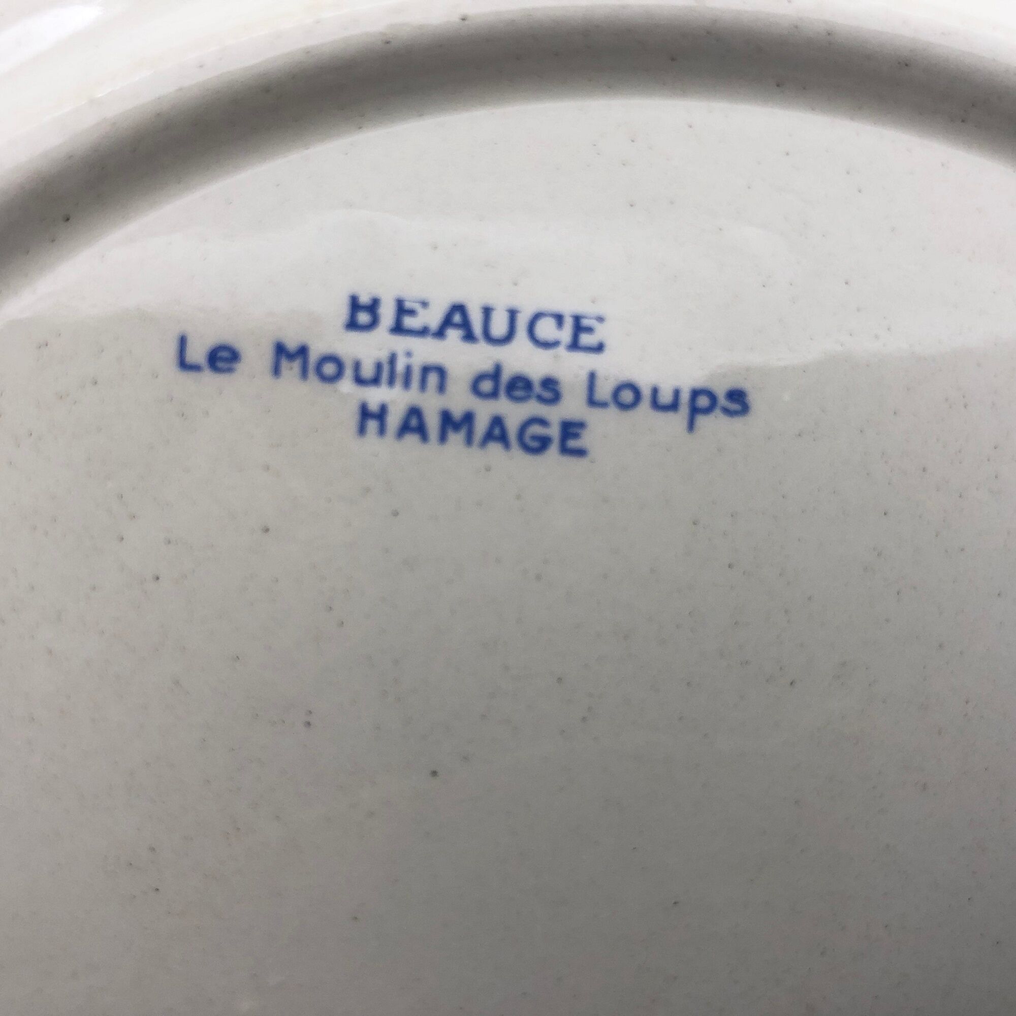 6 hollow plates "Moulin des Loups - Beauce model"