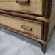Rattan chest of drawers with 3 drawers