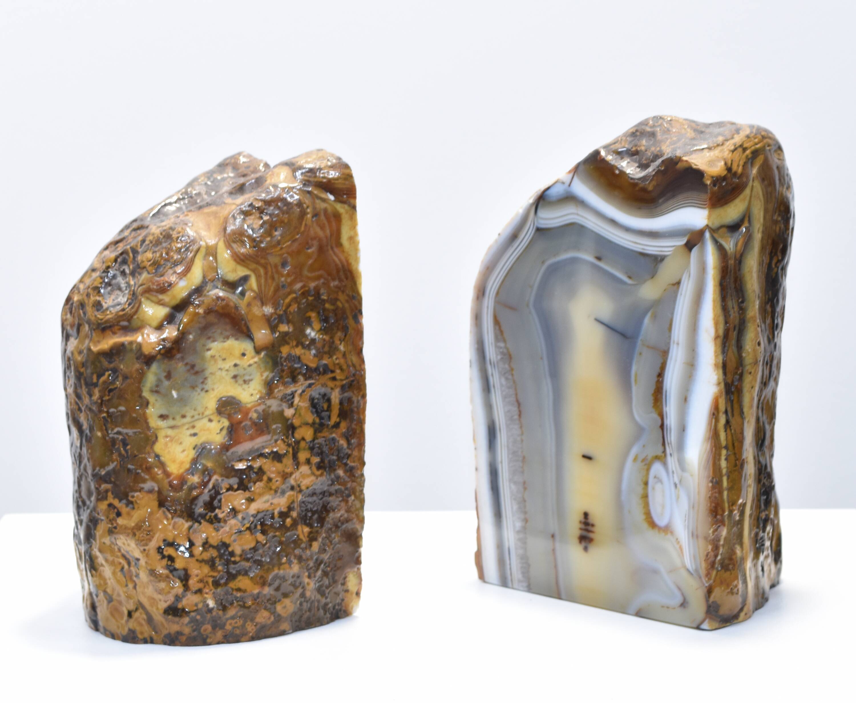 Agate polished greenhouse mineral book