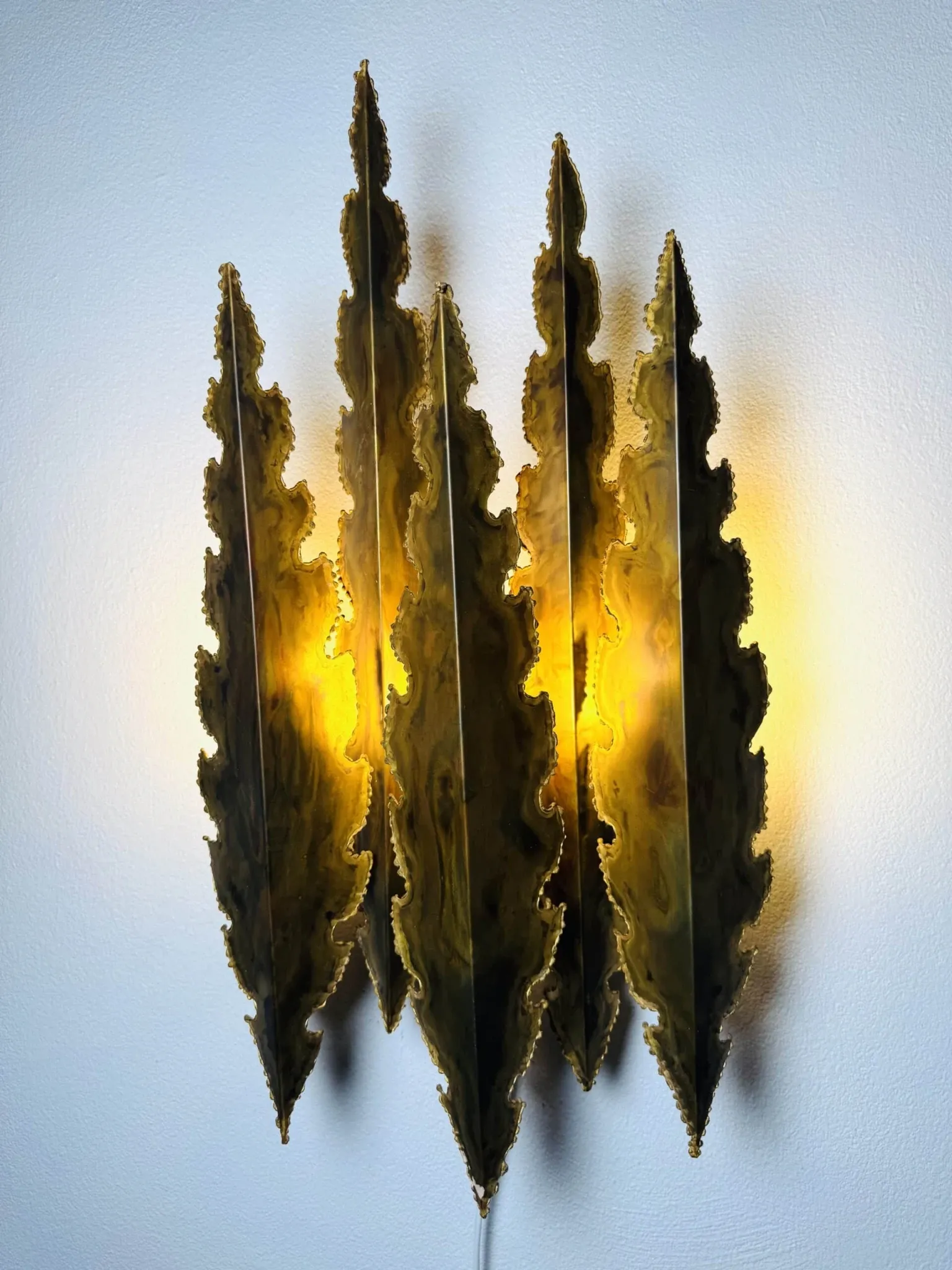 Brutalist Wall Light By Svend Aage Holm-Sørensen For Holm-Sørensen & Co, Denmark, 1960S