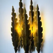 Brutalist Wall Light By Svend Aage Holm-Sørensen For Holm-Sørensen & Co, Denmark, 1960S
