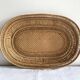 Vintage basket in woven rattan
