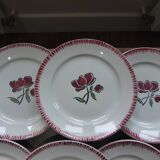 Set of 6 flat plates Badonviller 200868