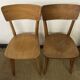 Vintage wooden table and 4 chairs set