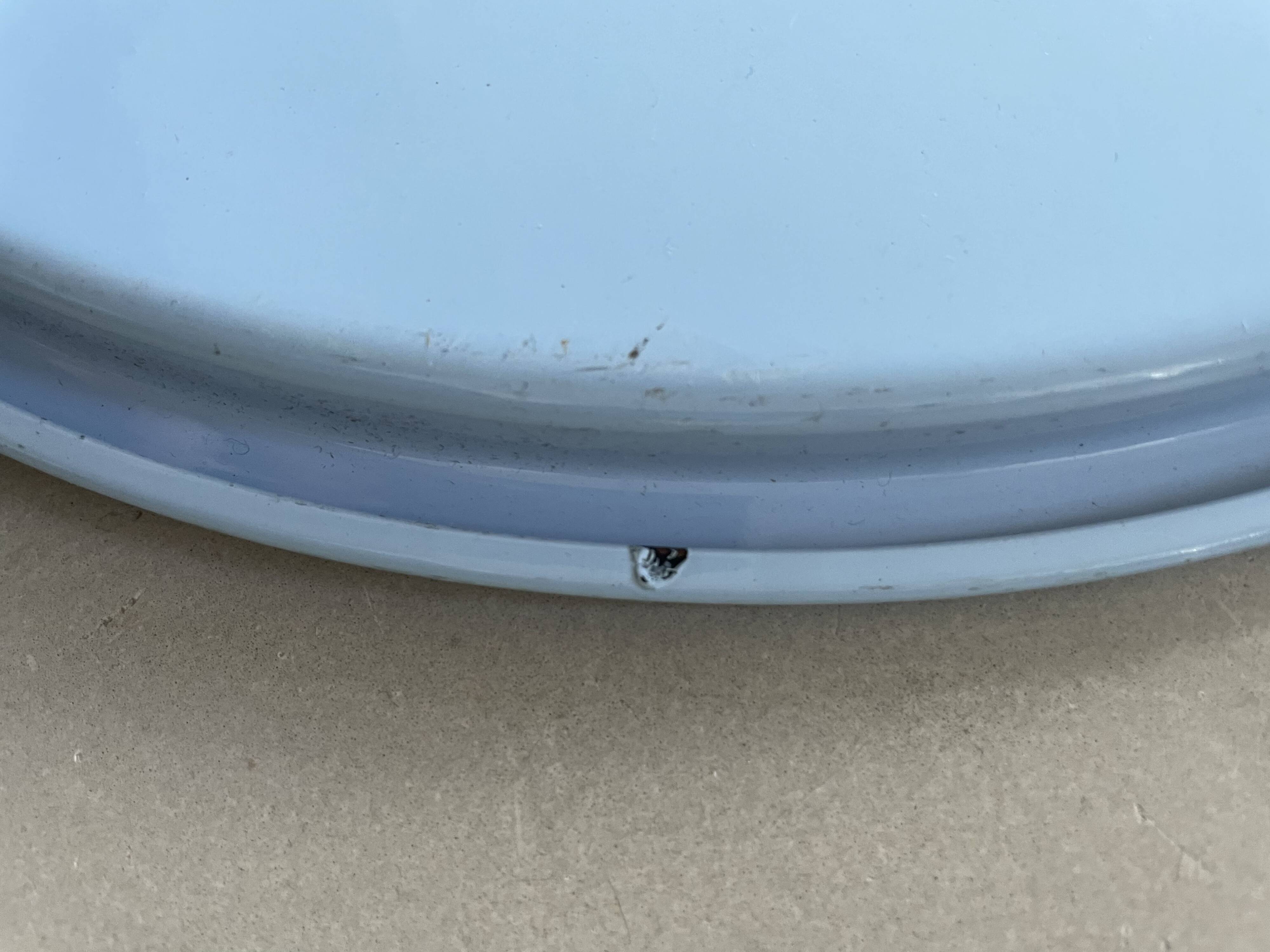 Vintage enameled metal tray