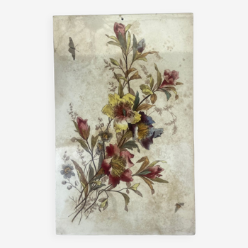 Ceramic panel with flowers