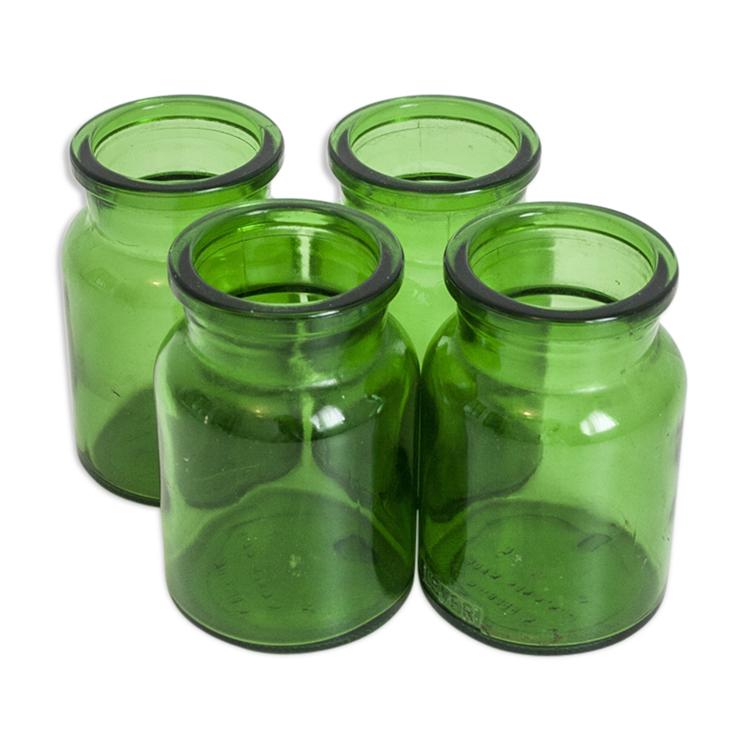 4 pots en verre Selency