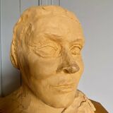 Workshop plaster face of a woman modeling in terracotta 20th century
