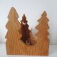 Lampe en sapin massif scandinave vintage