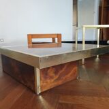 Table basse vintage années 70 Lancel bar