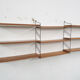 Mid-century teak and metal book shelves, 1950's