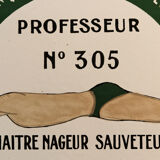 Enamelled lifeguard plaque