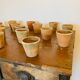 Lot of 30 terracotta pots circa 1930 graineterie