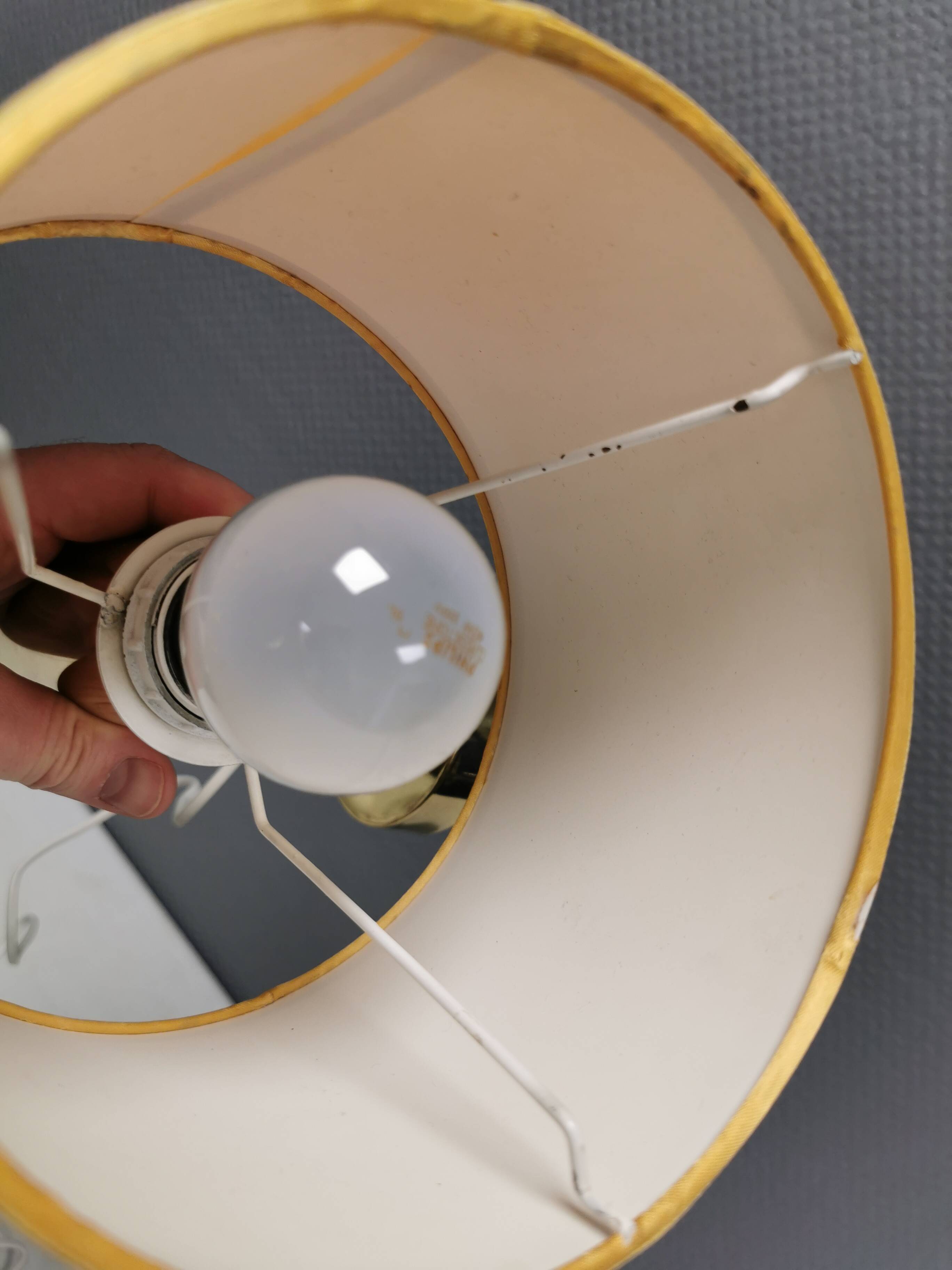 Stylish wall lamp in brass from MS lightning Denmark 1970-80s