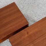 Paire de tables de nuit du milieu du siècle par Kai Kristiansen pour Aksel Kjersgaard années 60