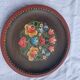 Hand-painted wooden plate from vintage karnten Austria