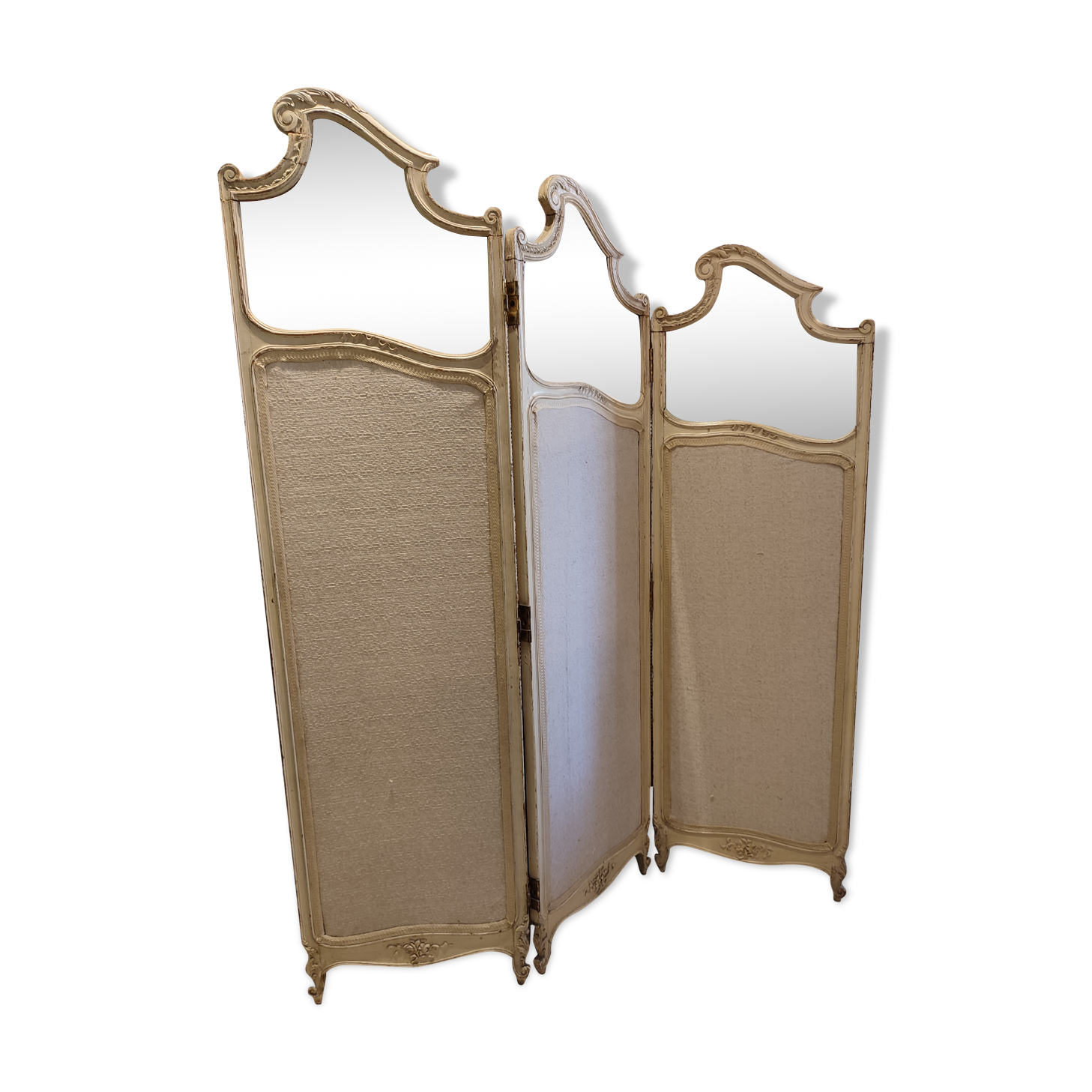 Paravent trois feuilles style Louis XV