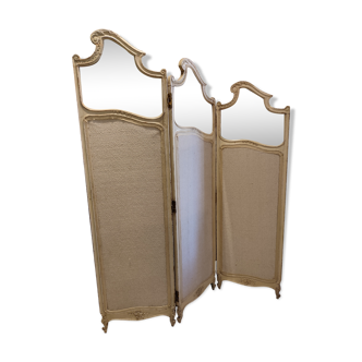 Paravent trois feuilles style Louis XV