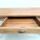 Farm table in solid cherry wood, one drawer, 1950s.
