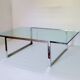 Table basse SM en acier miroir et verre KnollStudio – Design Shelton & Mind