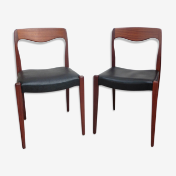 Paire de chaises Niels Otto Moller