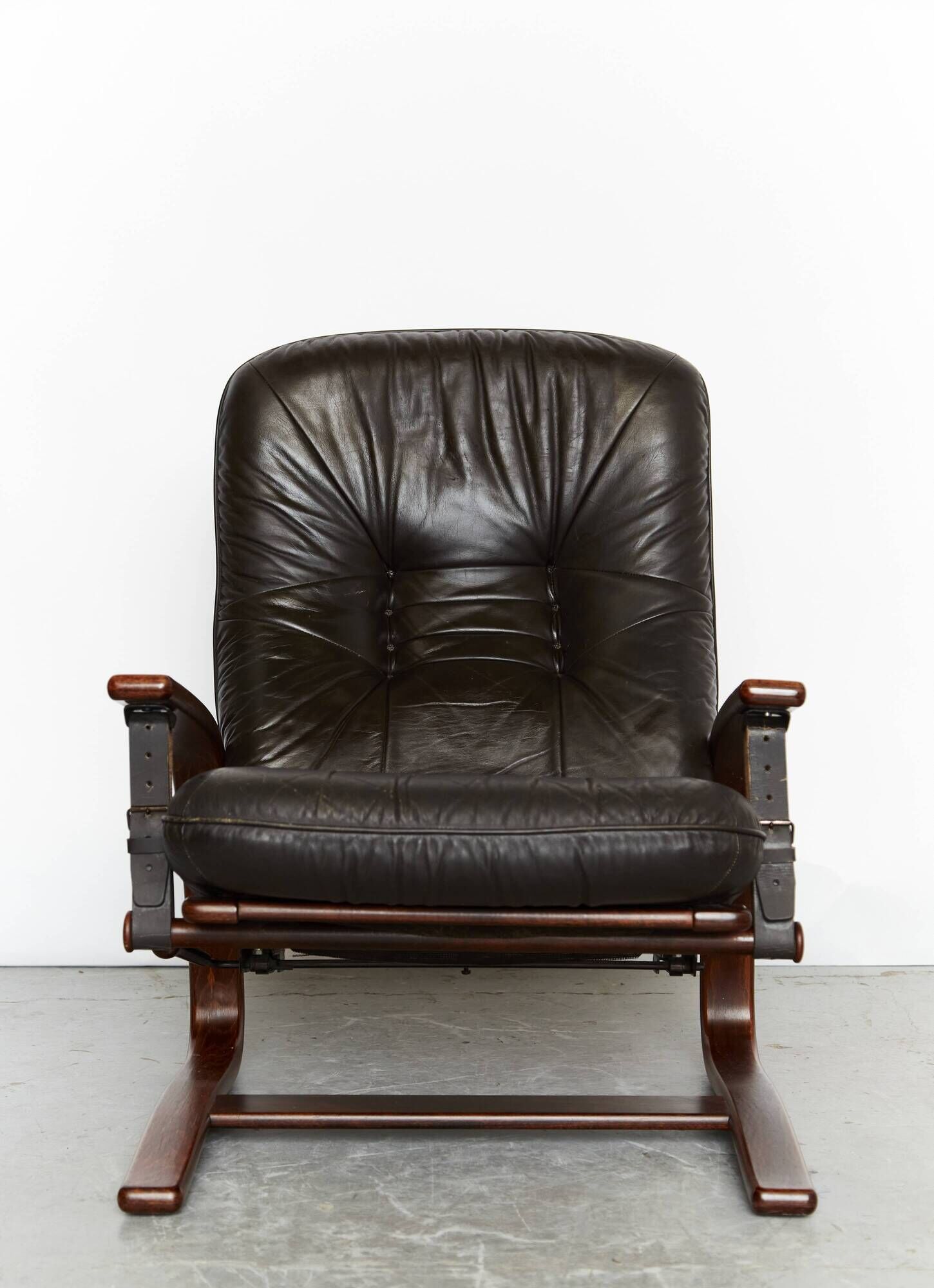 Fauteuil scandinave vintage avec ottoman par Arnt Lande pour Westnofa, anné